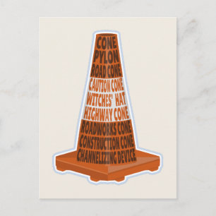 Cone Orange Tarafcone Postkarte