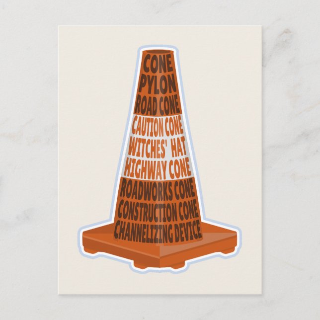 Cone Orange Tarafcone Postkarte (Vorderseite)