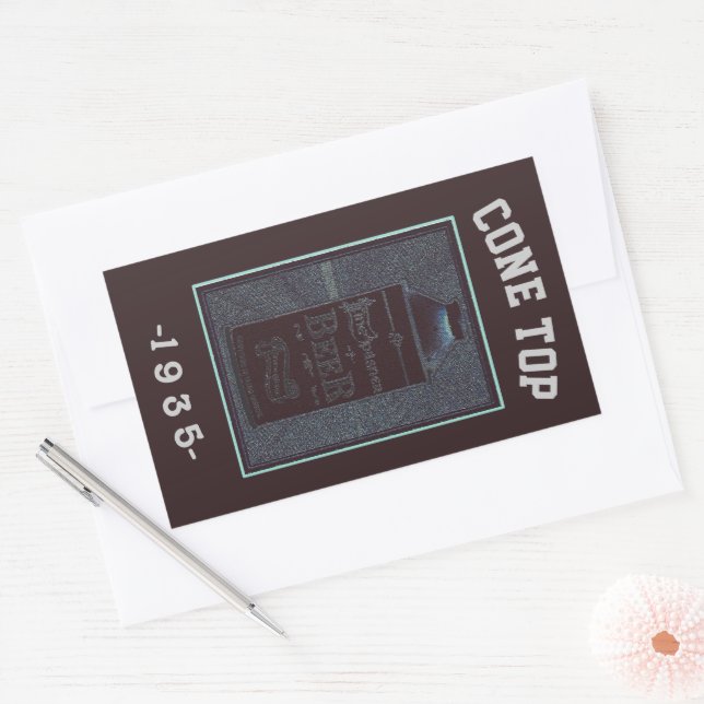 Cone Top 1935 Rechteckiger Aufkleber (Umschlag)