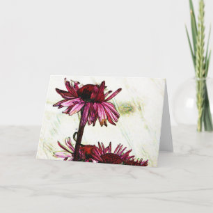 Coneflower Art Karte