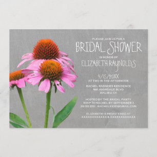 Coneflower Brautparty-Einladungen Einladung