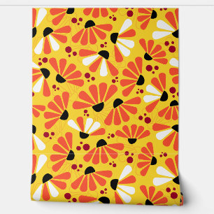 Coneflower Confetti on Lemon Yellow Tapete
