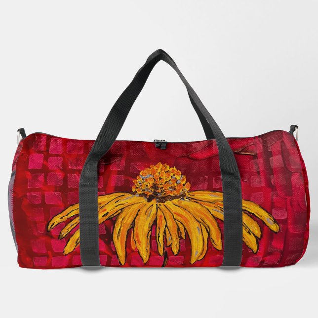 Coneflower Duffle Bag Red (Rückseite)