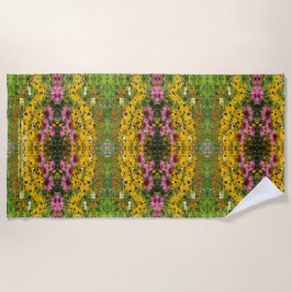 Coneflowers, Schwarzes mit Augen Susans, Echinacea Strandtuch