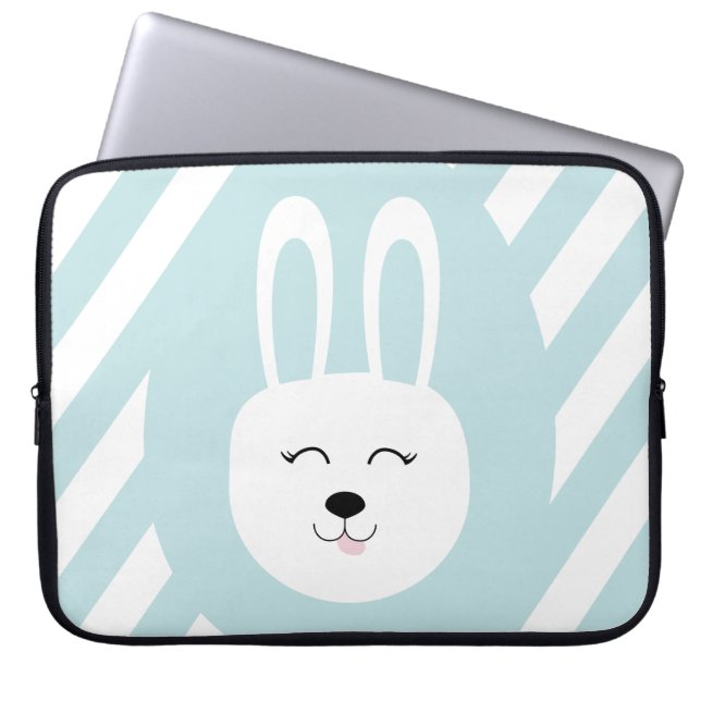 Conejo feliz laptopschutzhülle (Vorderseite)