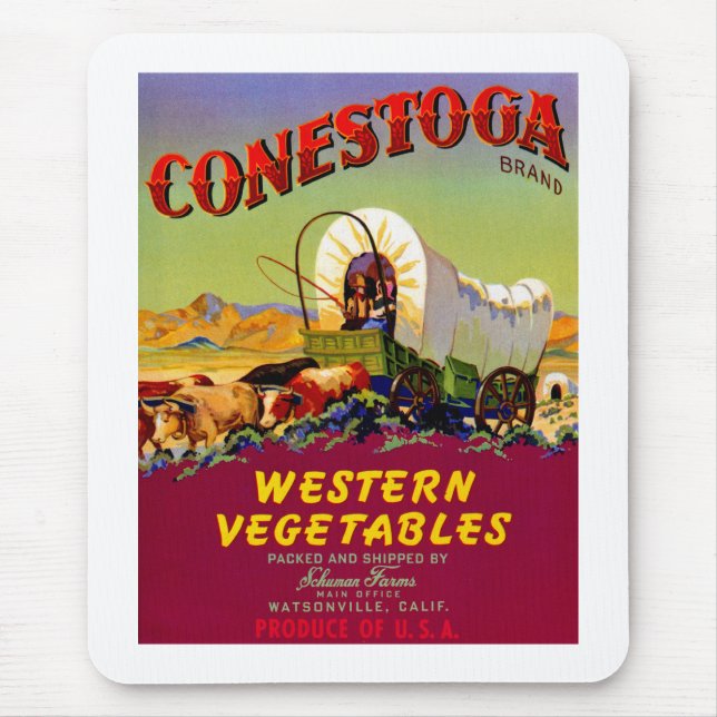 Conestoga Western Gemüse Mousepad (Vorne)