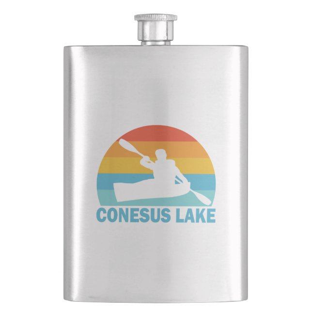 Conesus Lake New York Kayak Flachmann (Vorderseite)