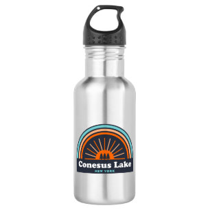 Conesus Lake New York Regenbogen Edelstahlflasche