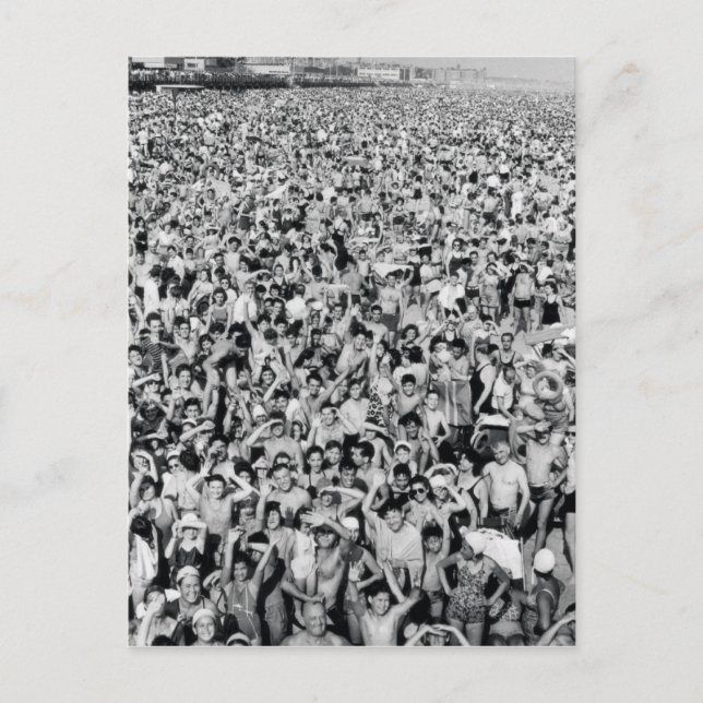 Coney Island Bright Beach Postkarte (Vorderseite)