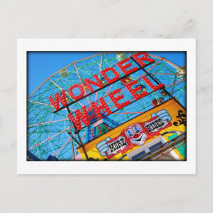 Coney Island Ferris Wheel Postkarte