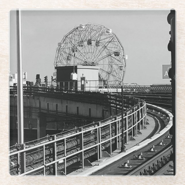 Coney Island Glasuntersetzer (Vorderseite)