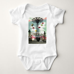 Coney Island Luna Park Vergnügungspark Brooklyn ny Baby Strampler