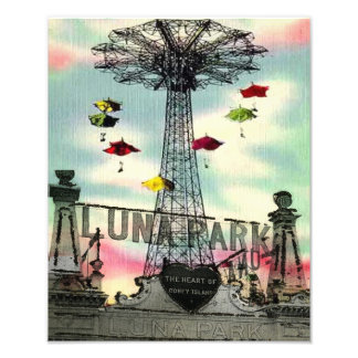 Coney Island Luna Park Vergnügungspark Brooklyn NY Fotodruck