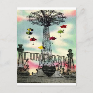 Coney Island Luna Park Vergnügungspark Brooklyn ny Postkarte