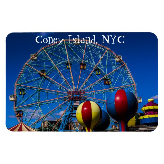 Coney Island New York City Foto Magnet (Horizontal)