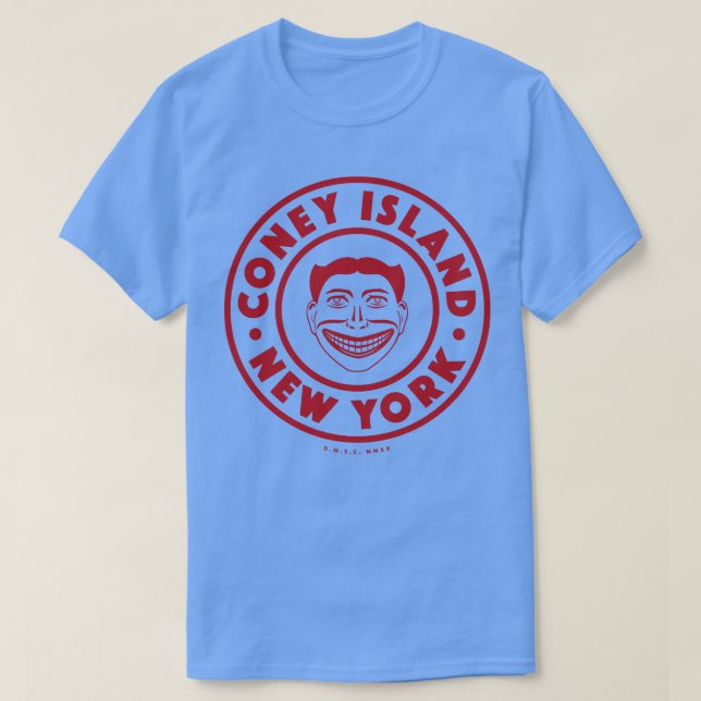 Coney Island New York City Red Steeplechase Face T-Shirt (Design vorne)