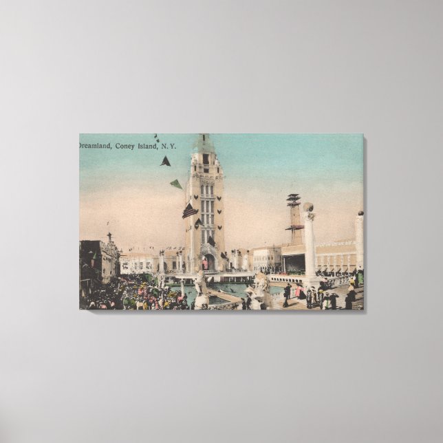 Coney Island, NY - Dreamland Ride Leinwanddruck (Vorderseite)
