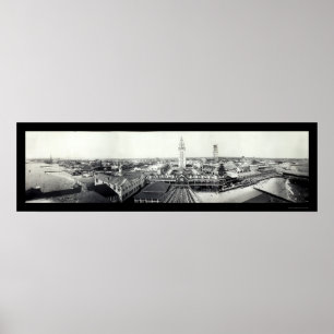 Coney Island NY Foto 1910 Poster
