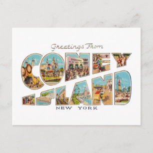 Coney Island NY Postkarte