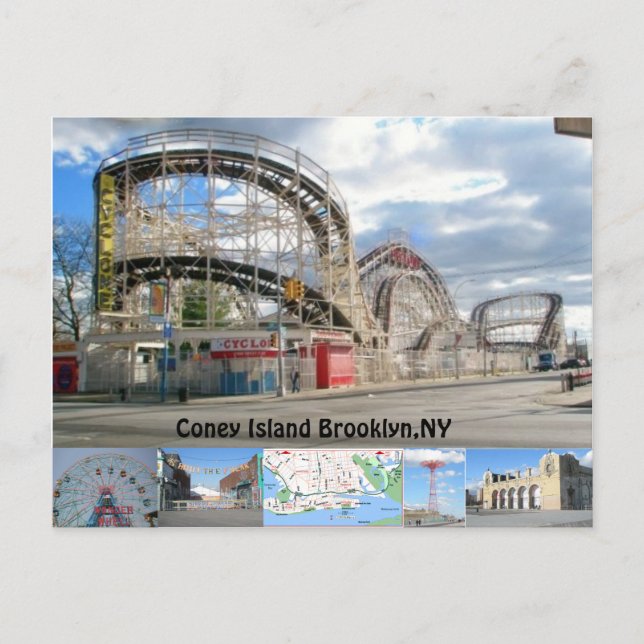 Coney Island Postcard Postkarte (Vorderseite)