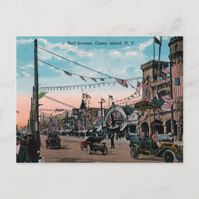 Coney Island Postkarte (Vorderseite)