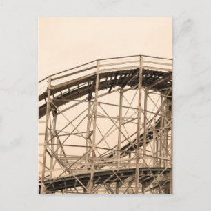 Coney Island Roller Untersetzer Postkarte