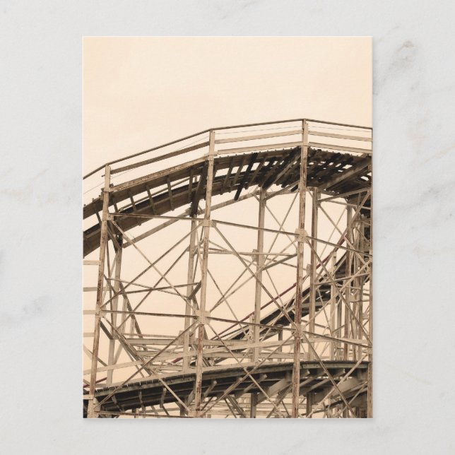 Coney Island Roller Untersetzer Postkarte (Vorderseite)
