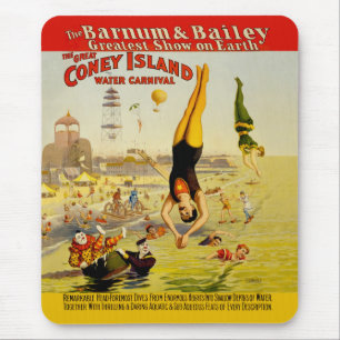 Coney Island Sideshow Poster Mousepad