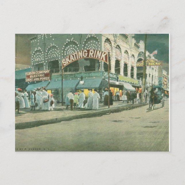 Coney Island Surf Avenue Postkarte (Vorderseite)