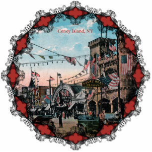 Coney Island-Verzierung Fotoskulptur Ornament