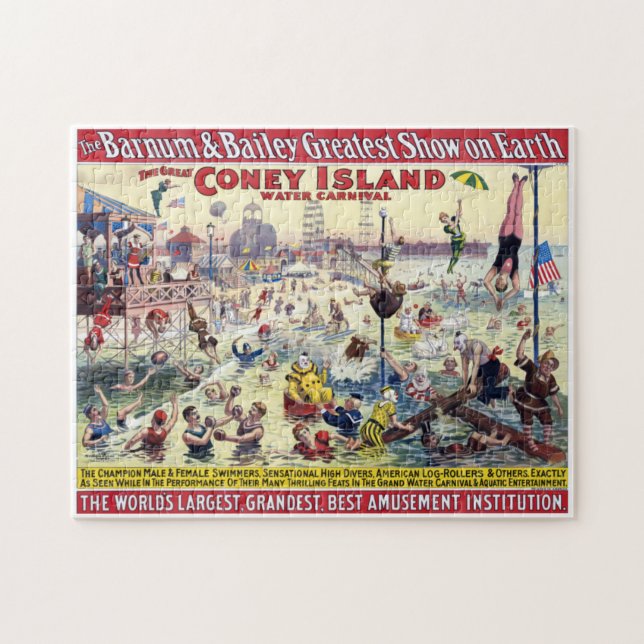 Coney Island Water Carnival, 1898 Puzzle (Horizontal)