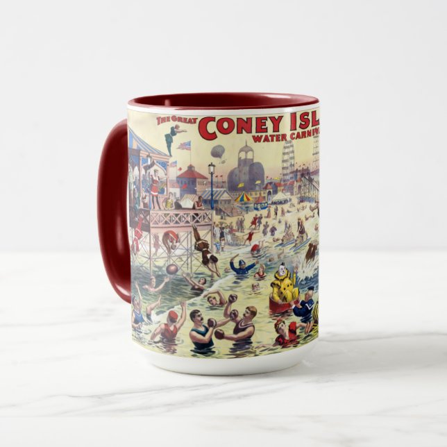 Coney Island Water Carnival, 1898 Tasse (Vorderseite Links)