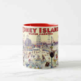 Coney Island Water Carnival, 1898 - Zweifarbige Tasse