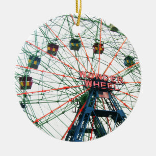 Coney Island Wonder Wheel Brooklyn New York City Keramik Ornament