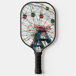 Coney Island Wonder Wheel Brooklyn New York City Pickleball Schläger