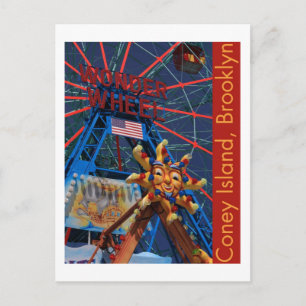 Coney Island Wonder Wheel Postkarte