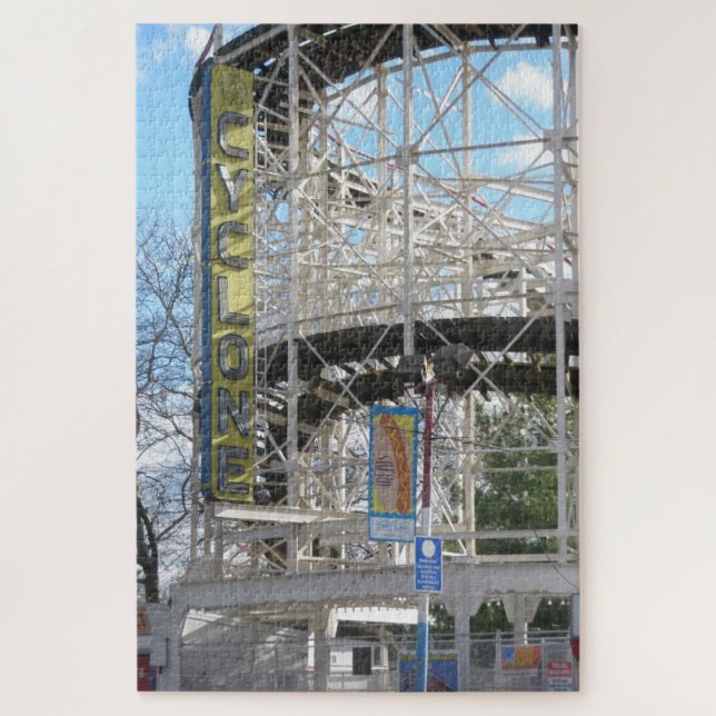 Coney Islands Cyclone Roller Coaster Jigsaw Puzzle (Vertikal)