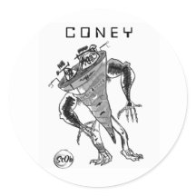 CONEY Robot Sticker