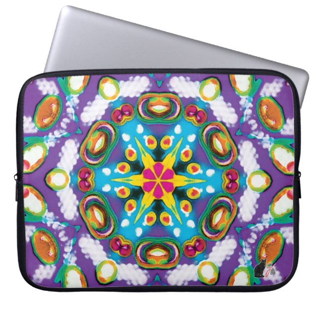 Confection Kaleidoskop Laptopschutzhülle (Vorderseite)