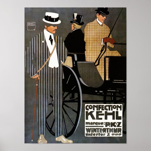 Confection Kehl Gentlemen Bekleidung Poster (Vorne)
