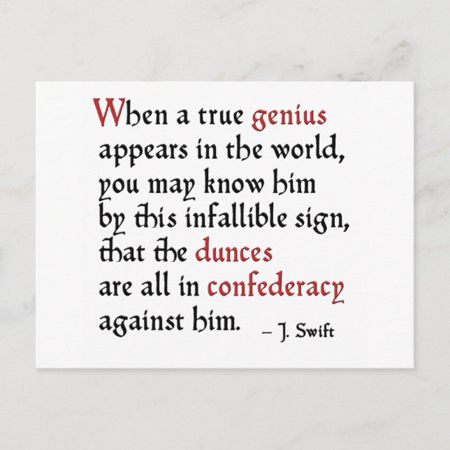 Confederacy der Klassenletzter Postkarte (Vorderseite)