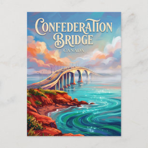 Confederation Bridge Kanada Postkarte