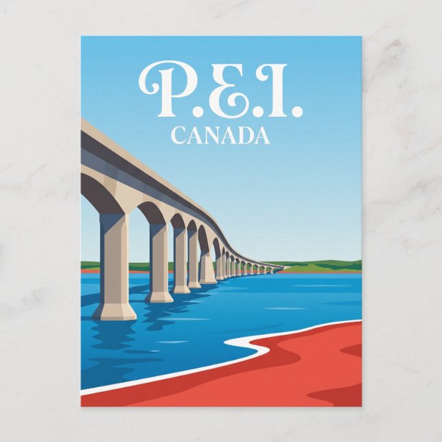 Confederation Bridge Kanada Postkarte (Vorderseite)