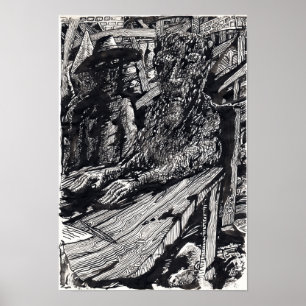 "Confess", Indianerfarbe zeichnend! Poster