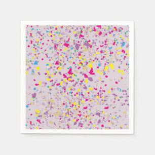 Confetti Abstrakt Lila Serviette