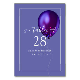 Confetti Balloon Tischnummer