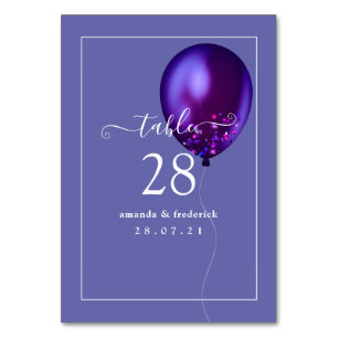 Confetti Balloon Tischnummer