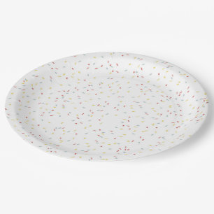 Confetti besprühen WegwerfParty-Papierplatte Pappteller