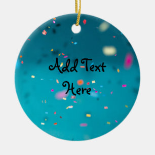 Confetti Celebration Background Keramik Ornament