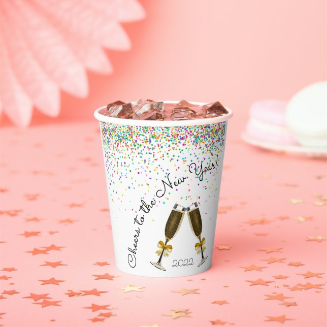 Confetti Champagne Paper Cup Pappbecher (Insitu)